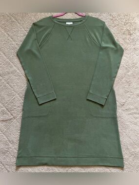 J. Jill‎ Crewneck Dress with Pockets Cottage Preppy Minimalist Capsule Sz M Tall